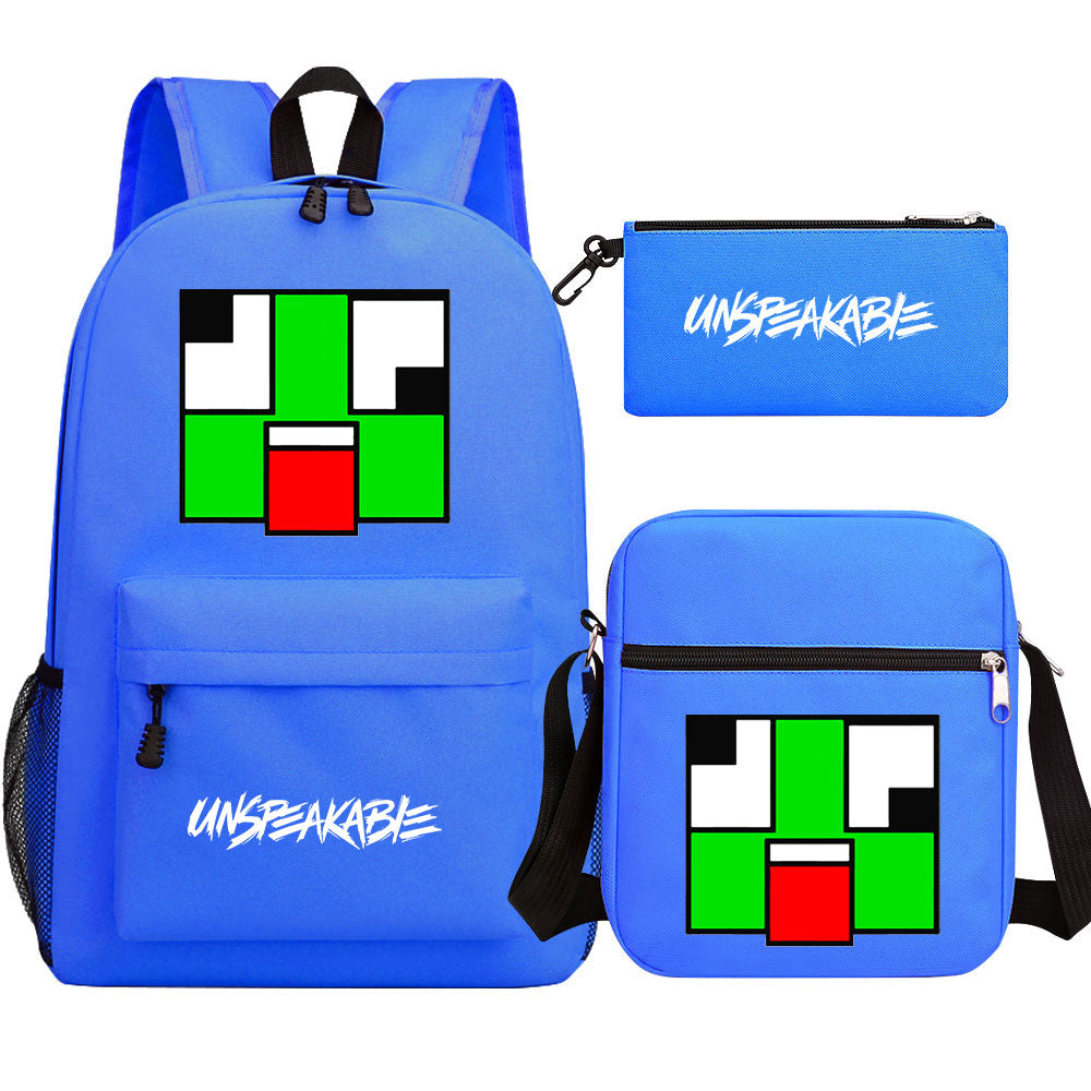 Unspeakable Game School Backpack Shoulder Bag Pencil Bags 3pcs Set