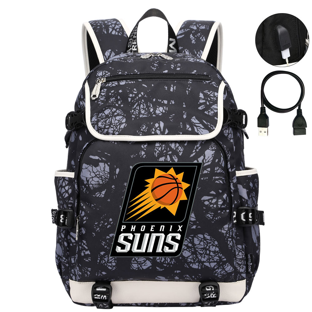 Phoenix Suns Backpack School Notebook Travel Bags