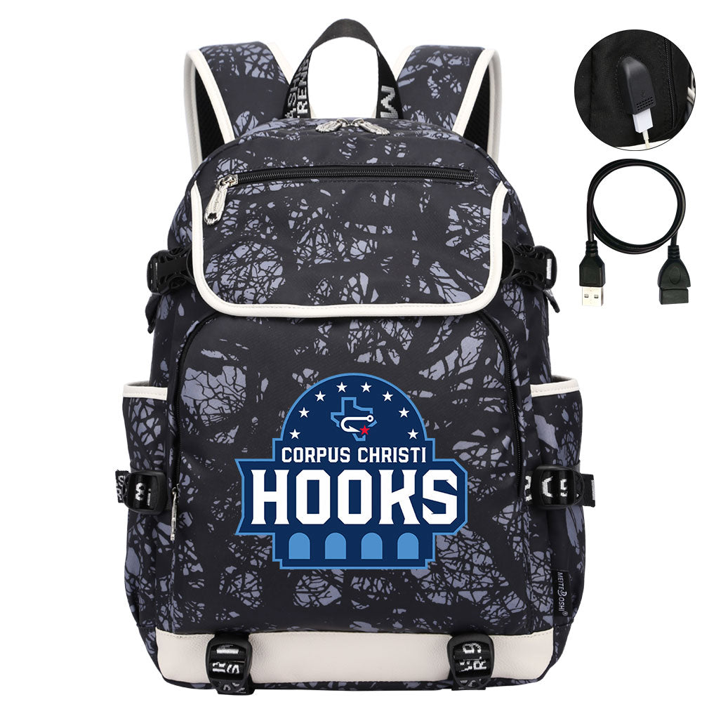 Corpus Christi Hooks Backpack School Notebook Travel Bags