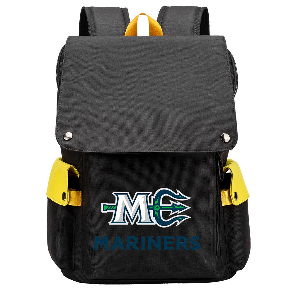 Seattle Mariners School Backpack Oxford Laptop Bag