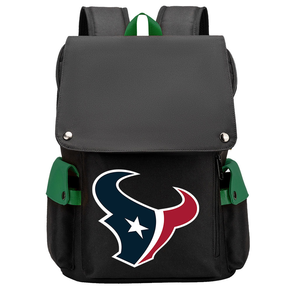 Houston Texans Football Team Rugby Laptop Backpack Oxford School Bag