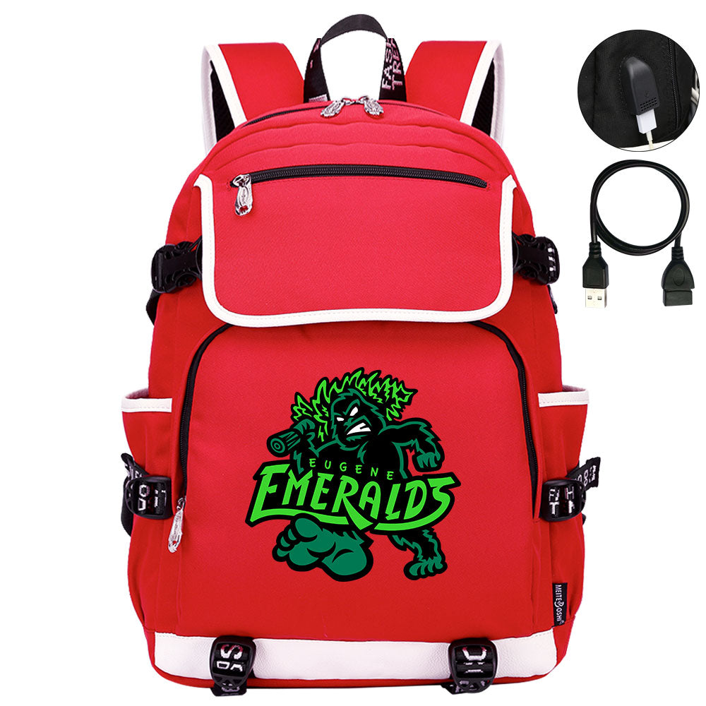 Eugene Emeralds Backpack School Notebook Travel Bags