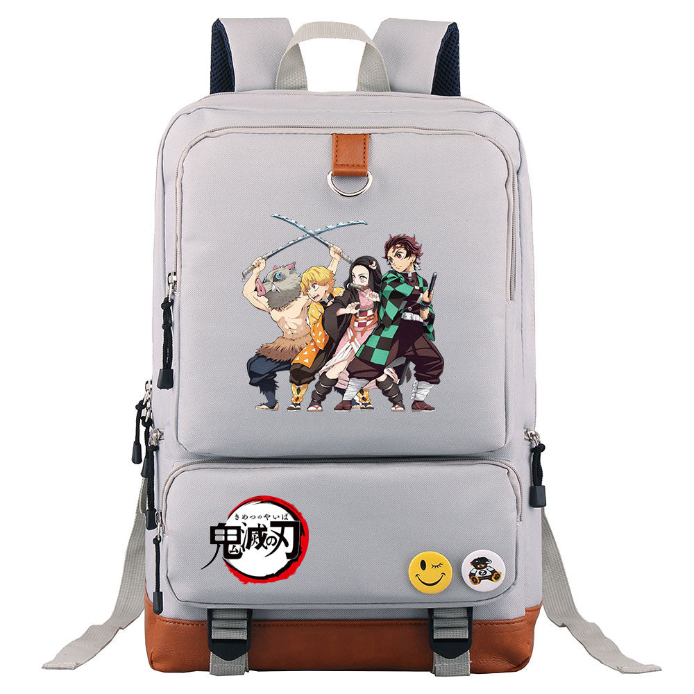 Demon Slayer Kimetsu No Yaiba Proof Backpack NoteBook Laptop School Bag