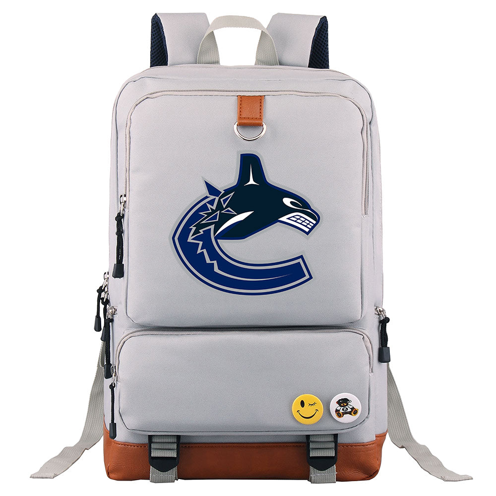 Vancouver Canucks Hockey Team Proof Backpack NoteBook Laptop School Bag