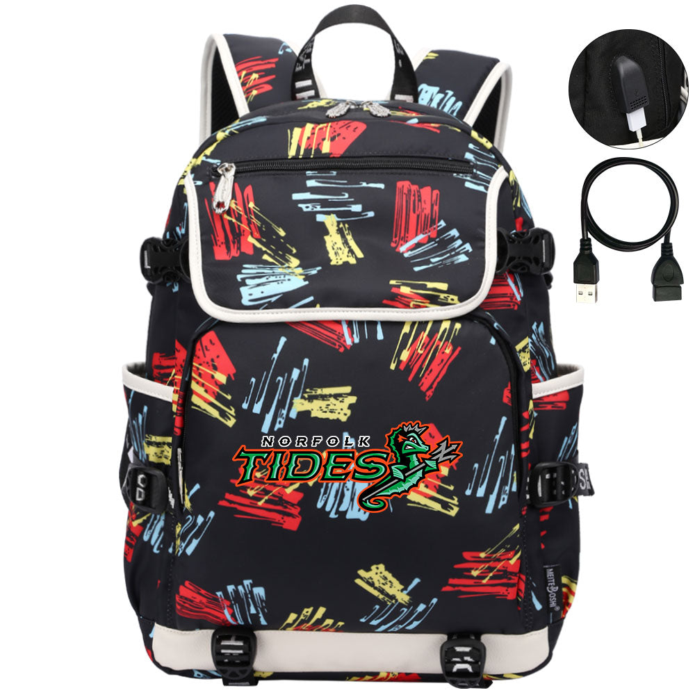 Norfolk Tides Backpack School Notebook Travel Bags