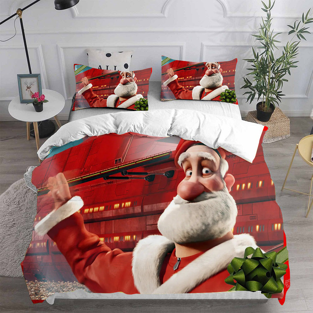 Arthur Christmas Cosplay Bedding Set Duvet Cover Pillowcases Halloween Home Decor