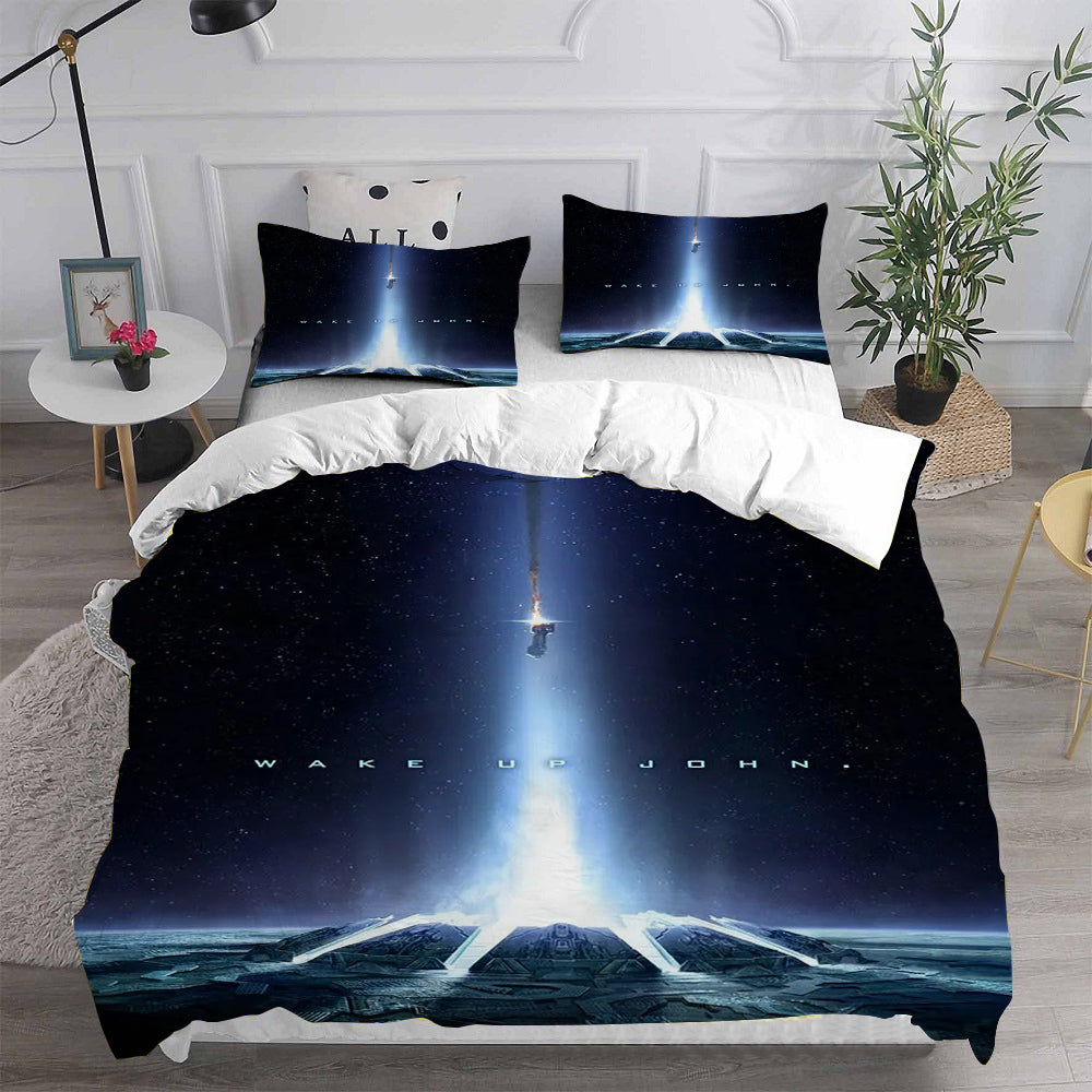 Halo 2 Cosplay Bedding Set Duvet Cover Pillowcases Halloween Home Decor