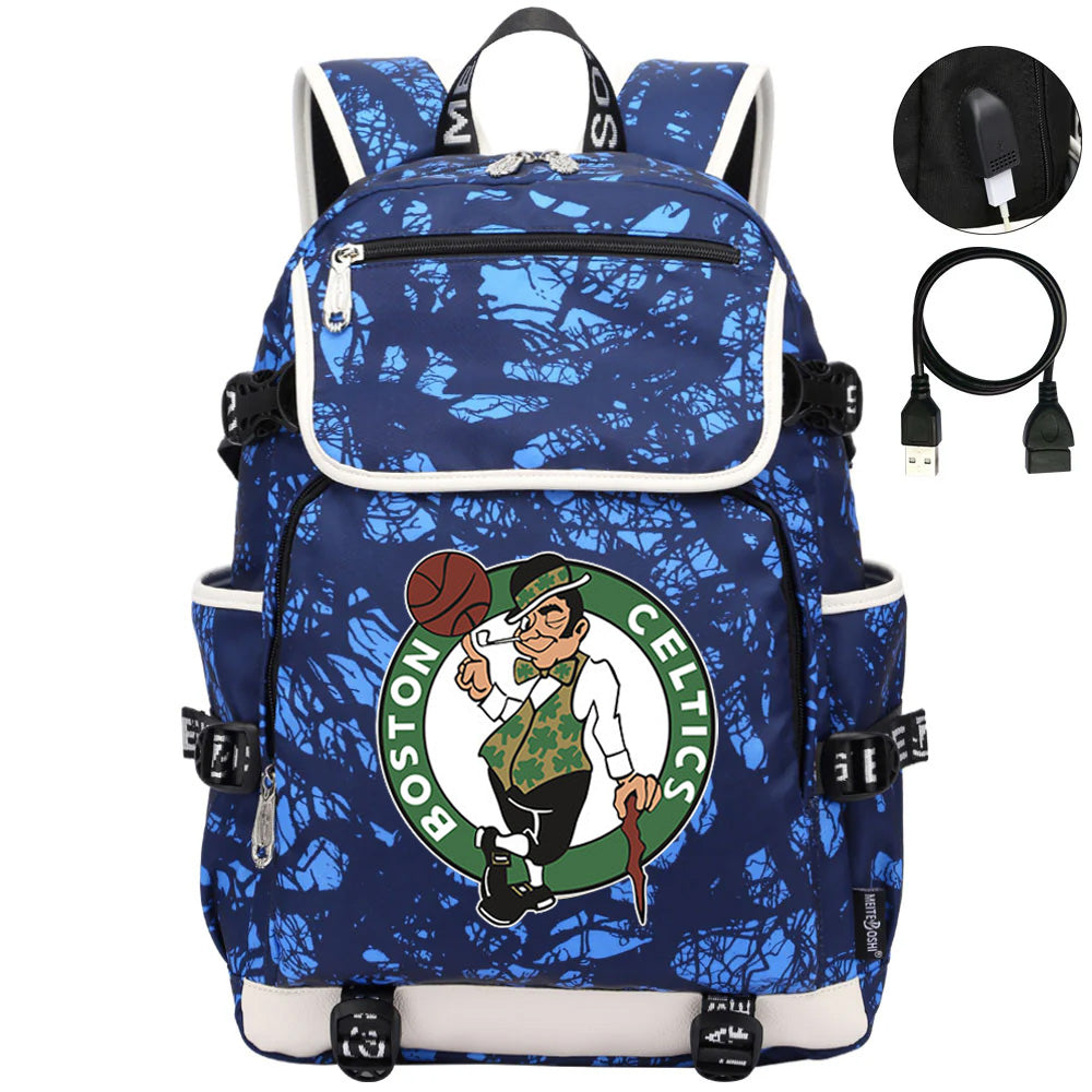 Boston Celtics Backpack School Notebook Travel Bags