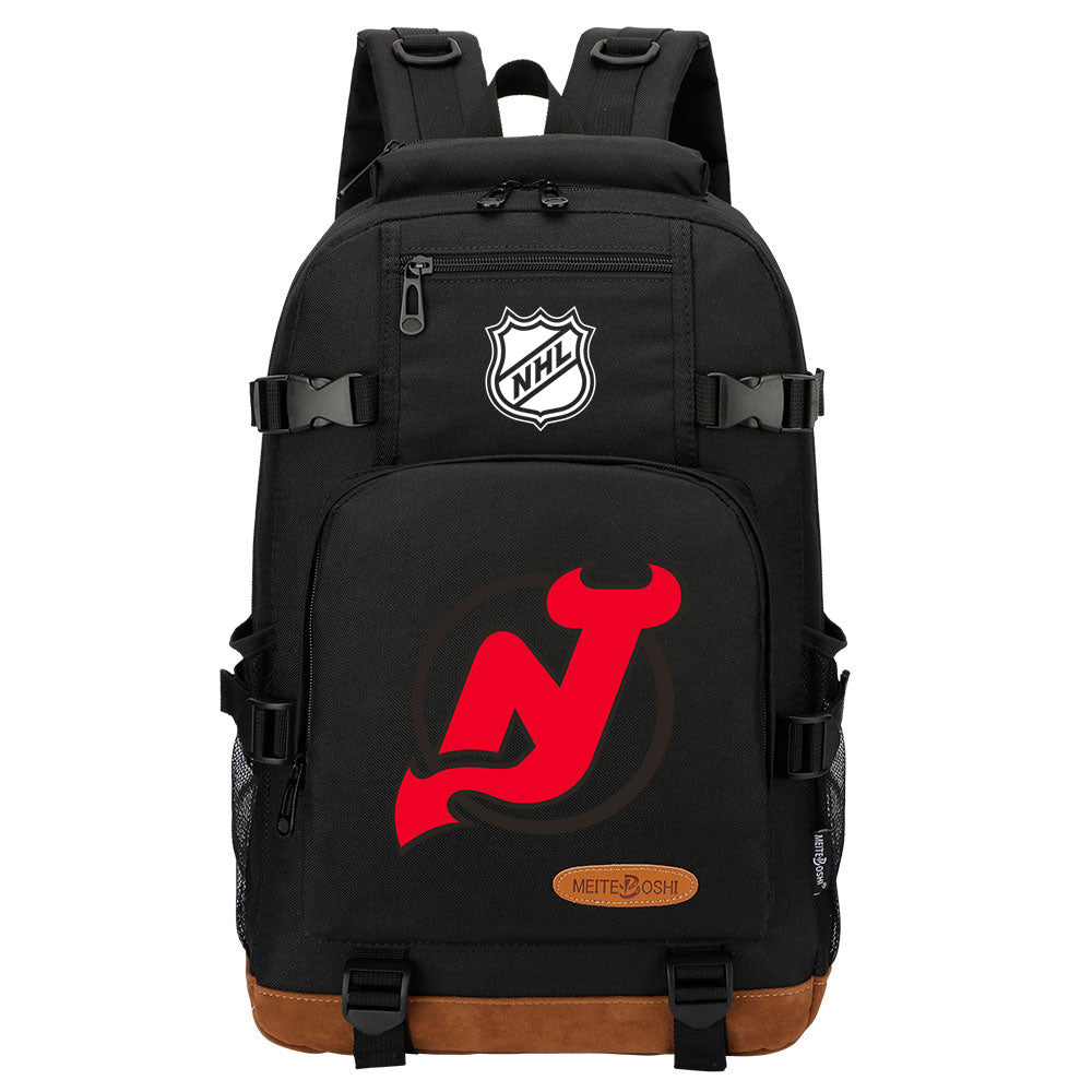 New Jersey Devils Hockey League Waterproof Backpack School Notebook Travel Bag