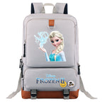 Frozen Elsa Anna Proof Backpack NoteBook Laptop School Bag