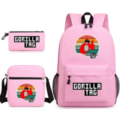 Gorilla Tag School Backpack Shoulder Bag Pencil Bags 3pcs Set