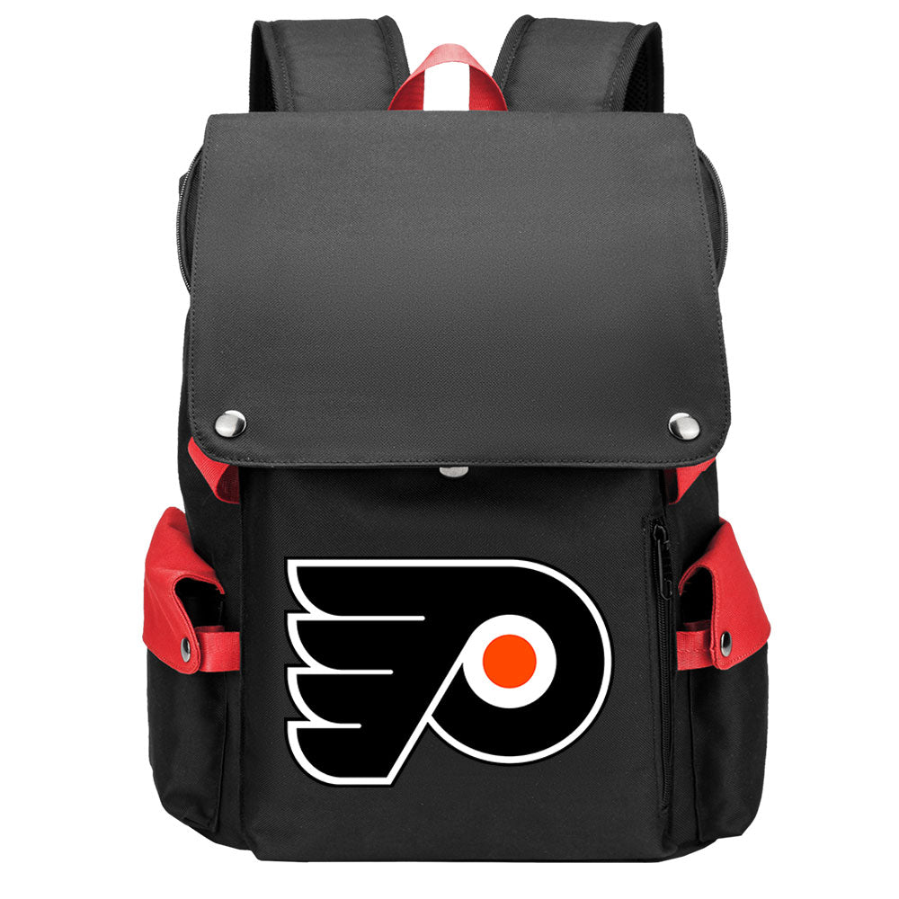 Philadelphia Flyers Hockey Team School Backpack Oxford Laptop Bag