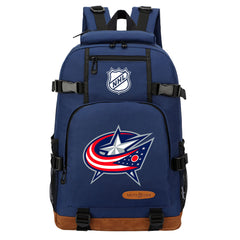 Columbus Blue Jackets Hockey League Waterproof Backpack School Notebook Travel Bag
