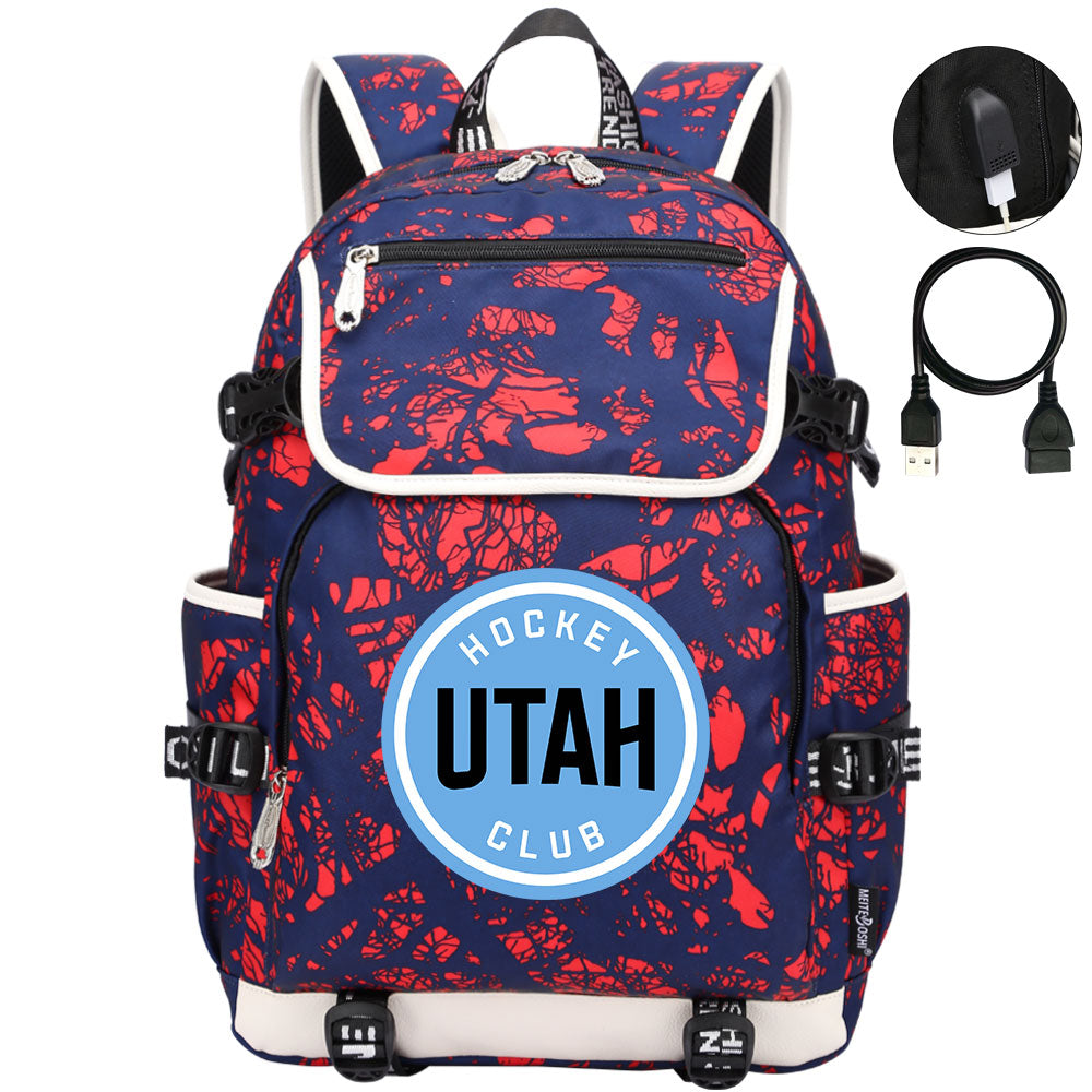 Utah Hockey Club Backpack School Notebook Travel Bag