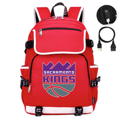 Sacramento Kings Backpack School Notebook Travel Bags