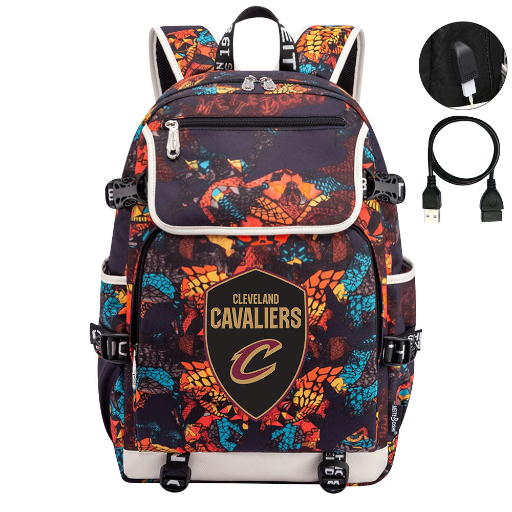 Cleveland Cavaliers Backpack School Notebook Travel Bags