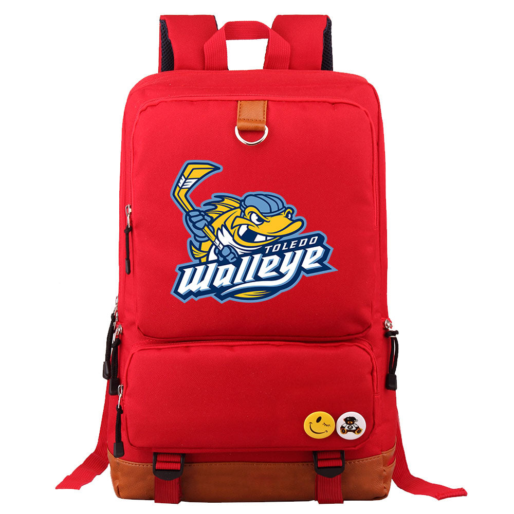 Toledo Walleye Hockey Team Proof Backpack NoteBook Laptop School Bag
