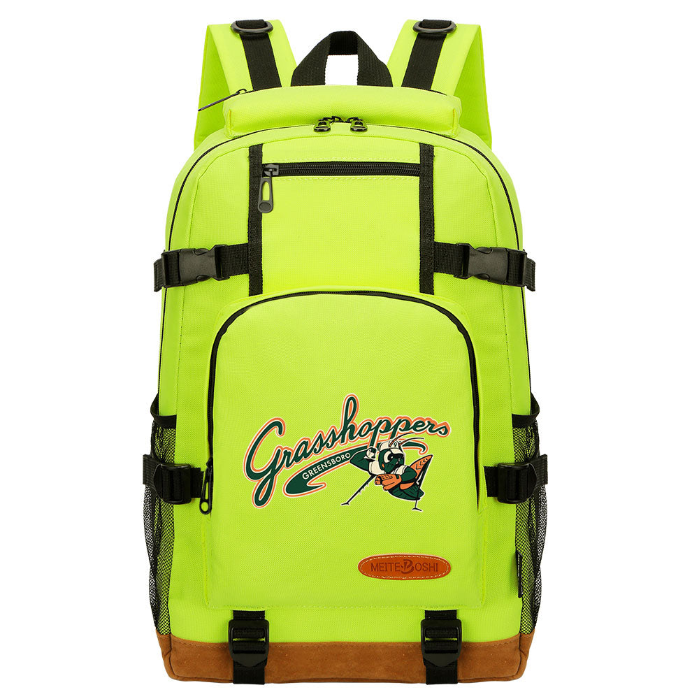 Greensboro Grasshoppers Waterproof Backpack School Notebook Travel Bag