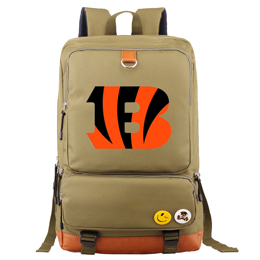 Cincinnati Bengals Football Team Rugby Proof Backpack NoteBook Laptop School Bag