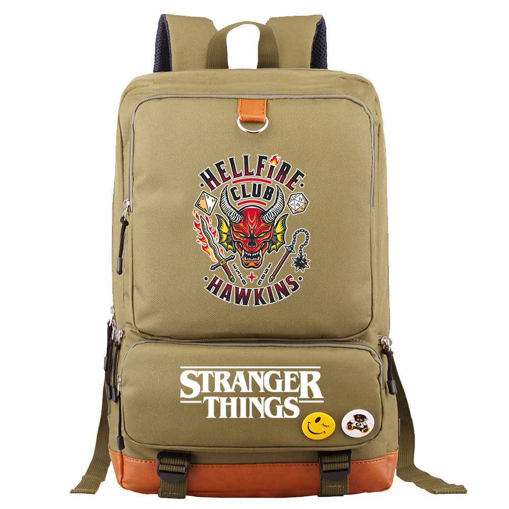 Strangers Things Hellfire Club Proof Backpack NoteBook Laptop School Bag