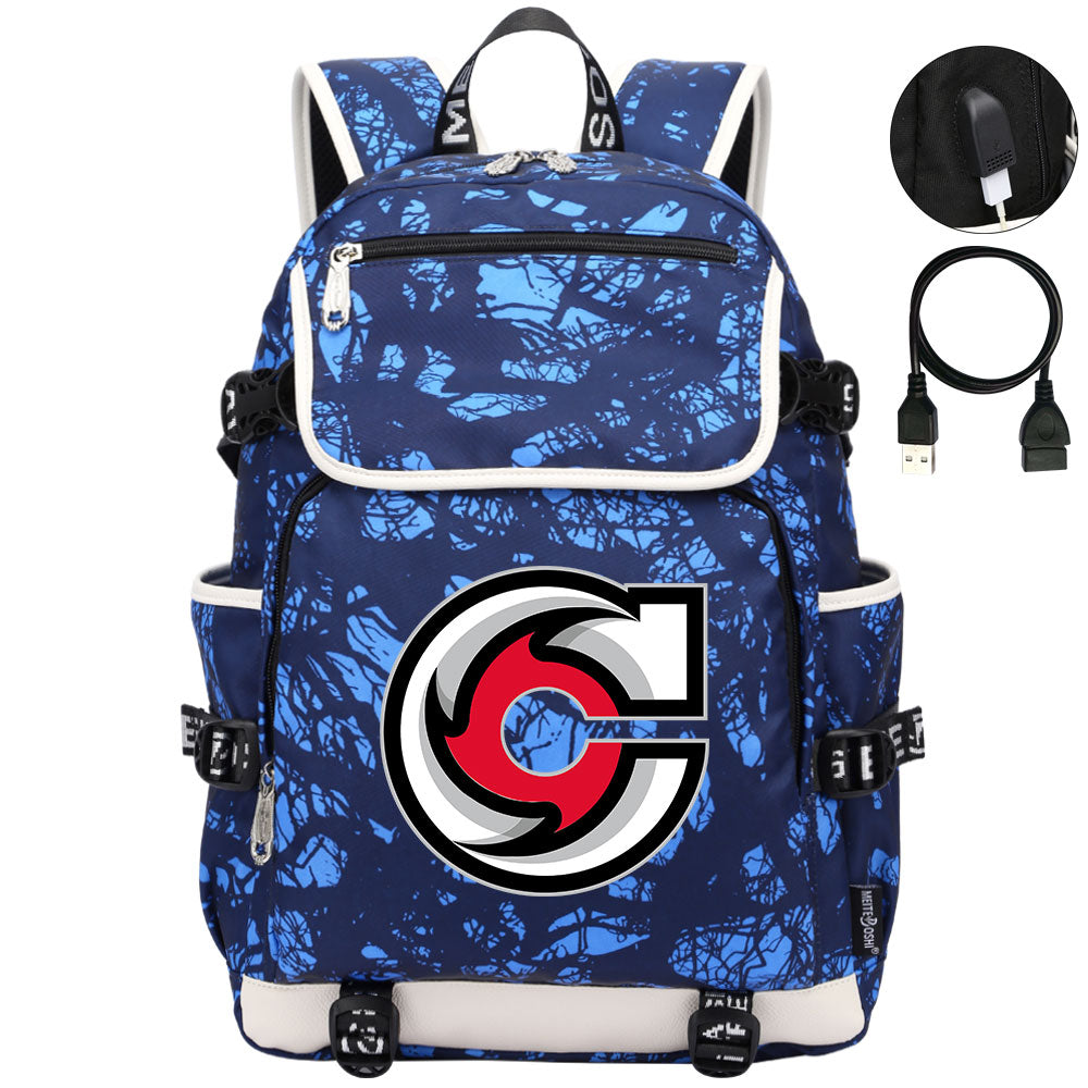 Cincinnati Cyclones Hockey League Backpack School Notebook Travel Bag