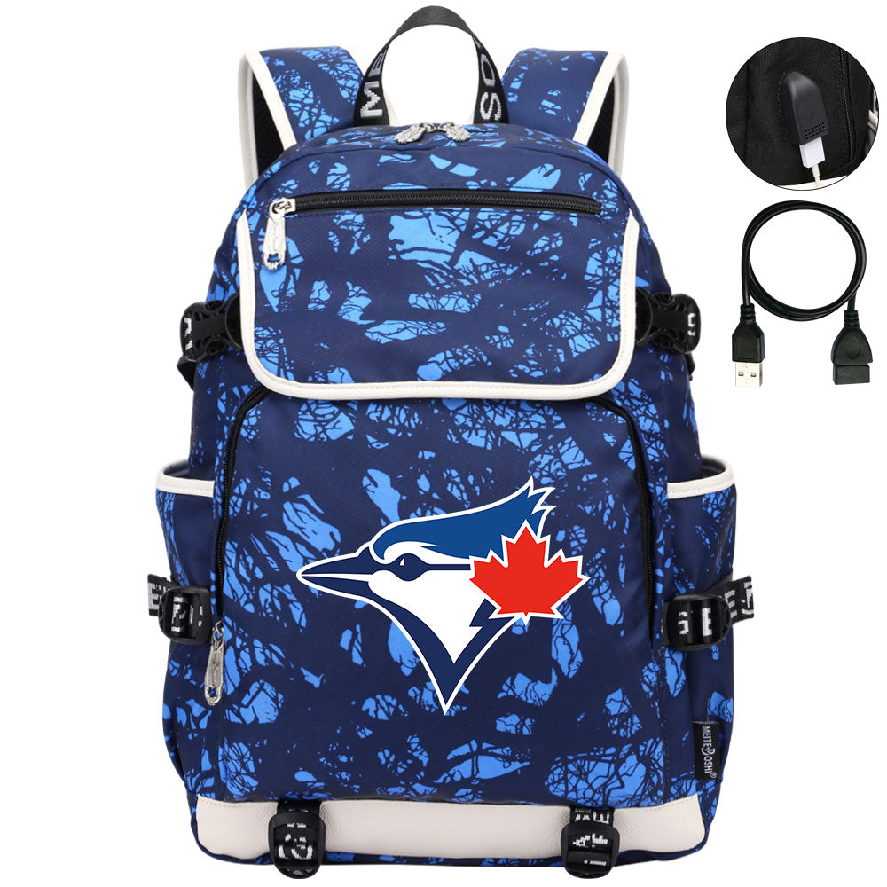 Toronto Blue Jays Backpack School Notebook Travel Bags