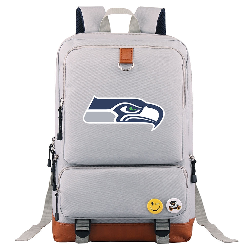 Seattle Seahawks Football Team Rugby Proof Backpack NoteBook Laptop School Bag