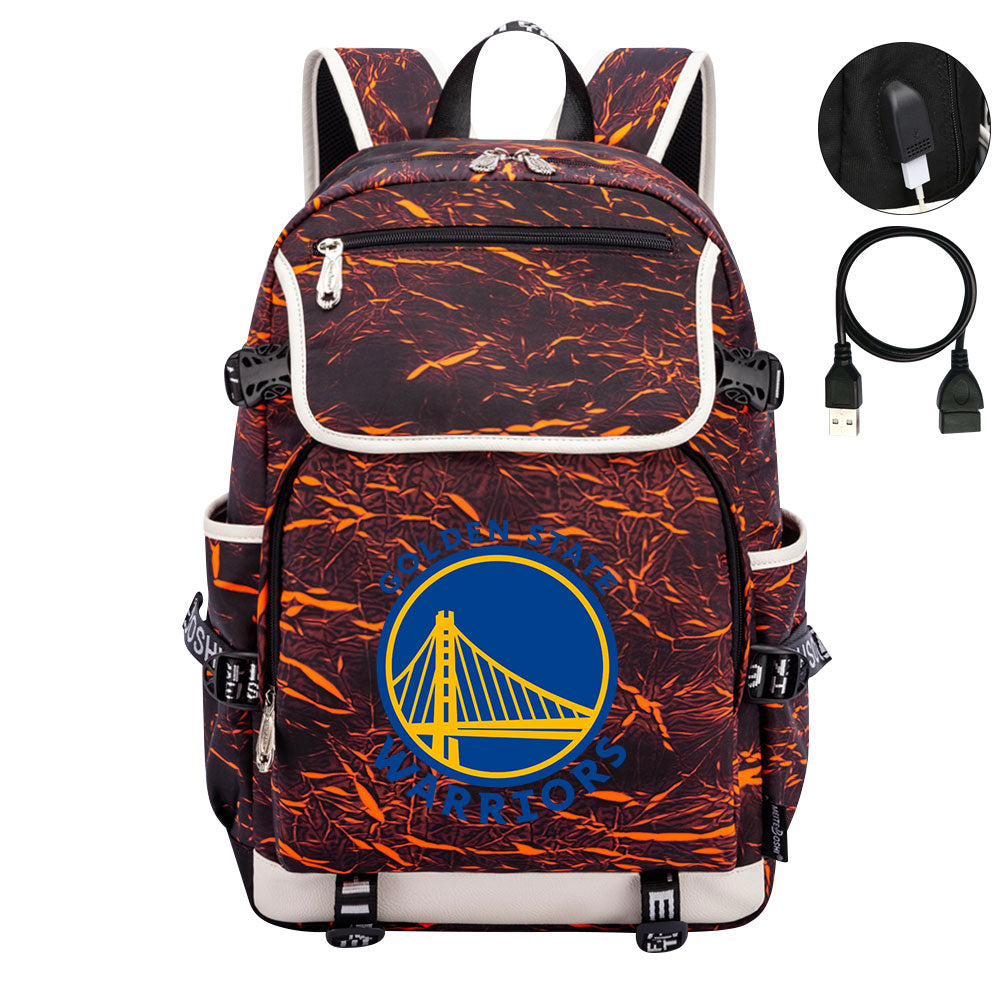 Golden State Warriors Backpack School Notebook Travel Bags