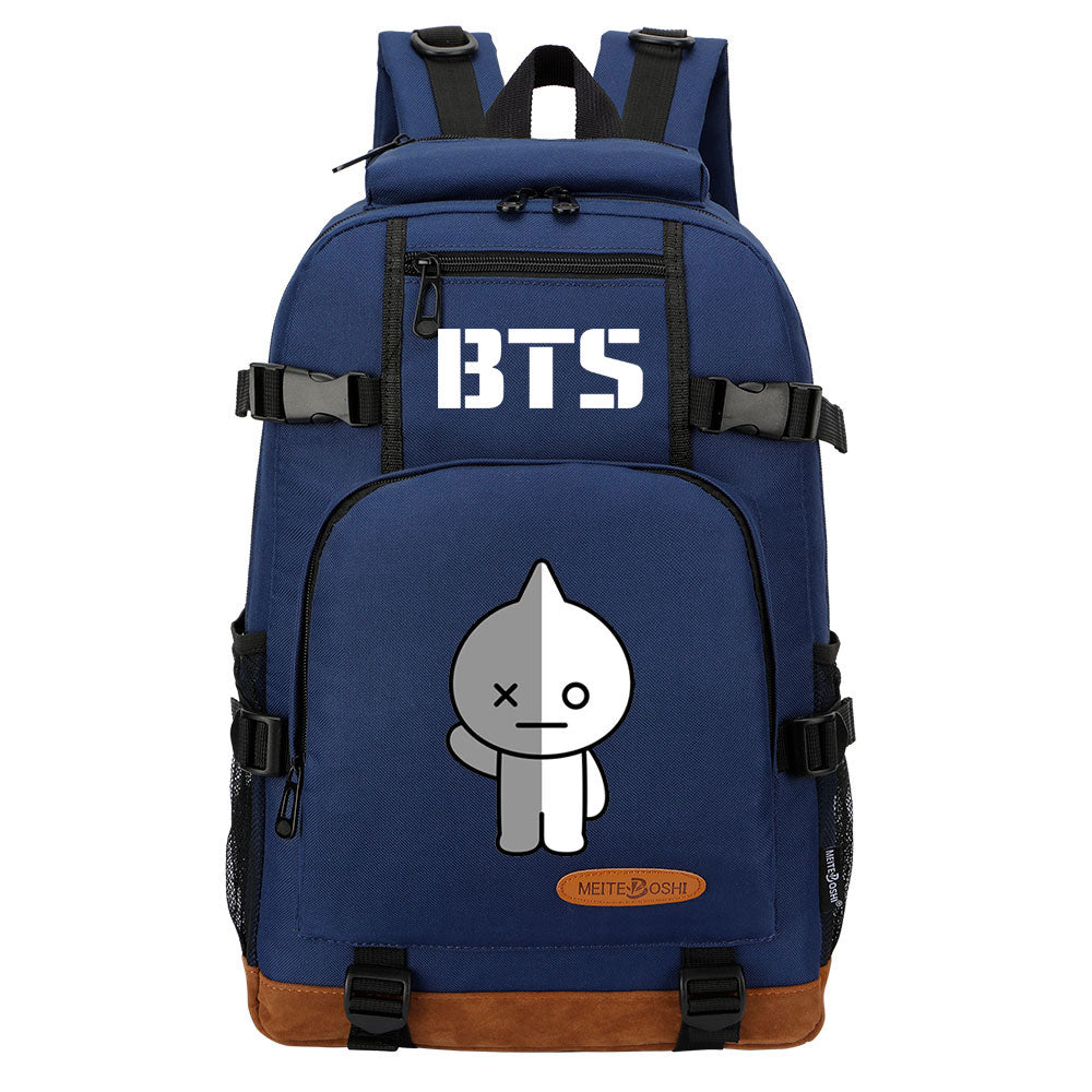 Kpop BTS VAN Waterproof Backpack School Notebook Travel Bag