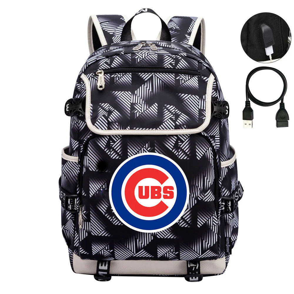 Chicago Cubs Backpack School Notebook Travel Bags