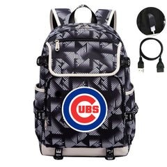 Chicago Cubs Backpack School Notebook Travel Bags