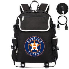 Houston Astros Backpack School Notebook Travel Bags
