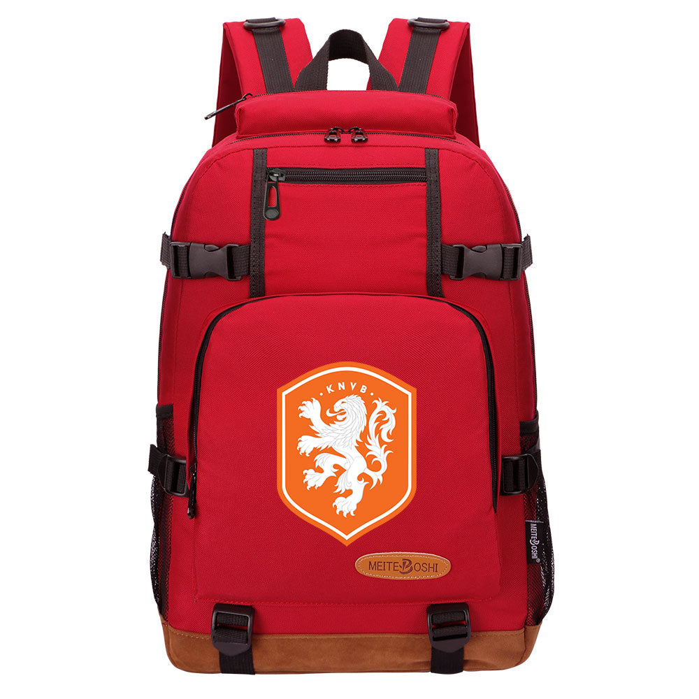Dutch National Football Team Waterproof Backpack School Notebook Travel Bag