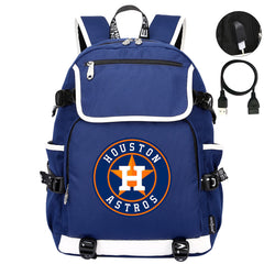 Houston Astros Backpack School Notebook Travel Bags