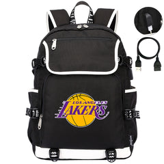Los Angeles Lakers Backpack School Notebook Travel Bags