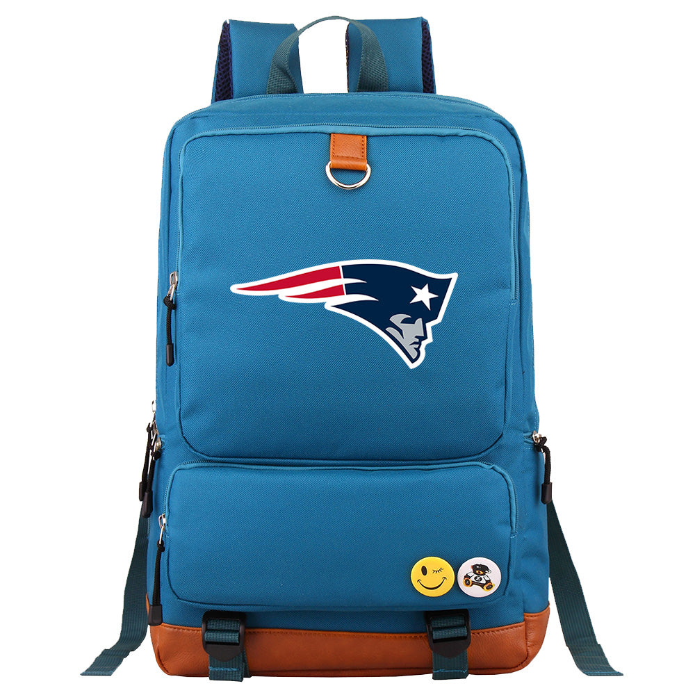 New England Patriots Football Team Rugby Proof Backpack NoteBook Laptop School Bag