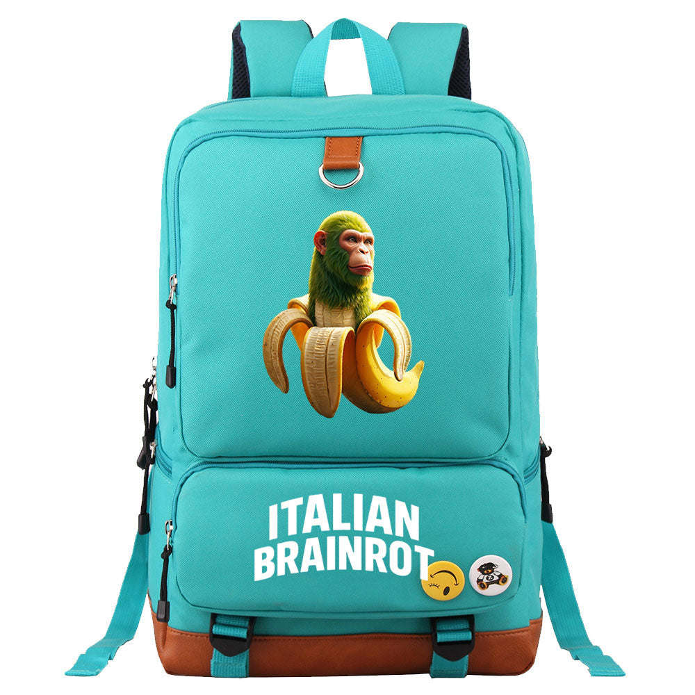 Italian Brainrot Proof Backpack NoteBook Laptop School Bag