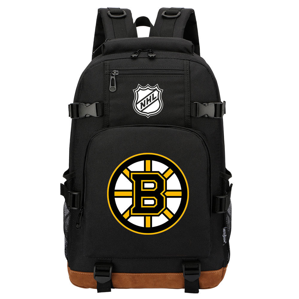 Boston Bruins Hockey League  Waterproof Backpack School Notebook Travel Bag