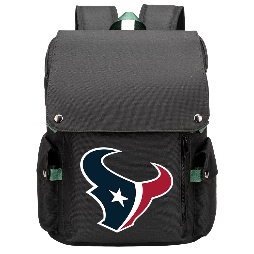 Houston Texans Football Team Rugby Laptop Backpack Oxford School Bag