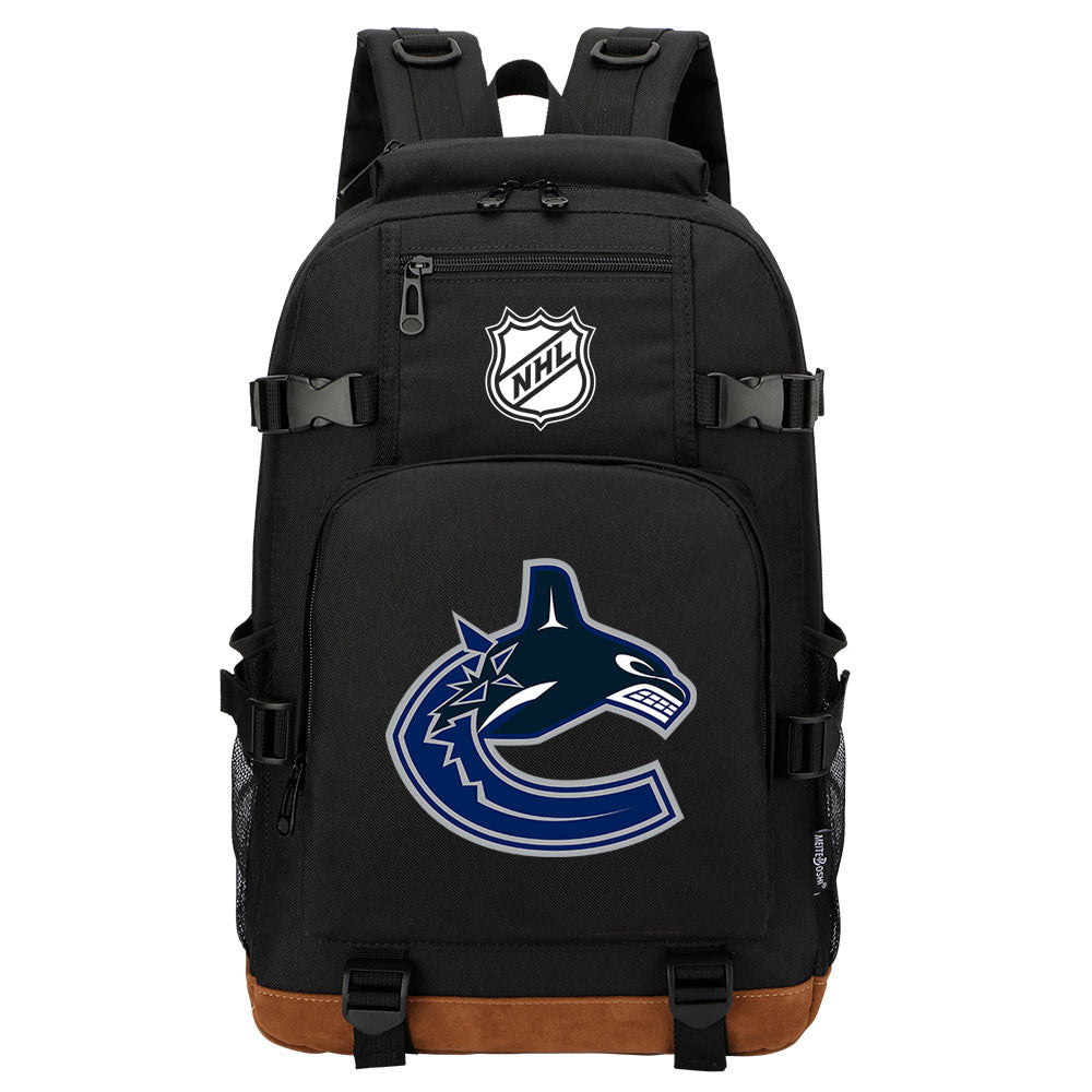 Vancouver Canucks Hockey League Waterproof Backpack School Notebook Travel Bag