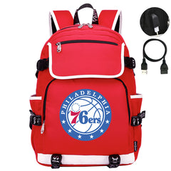 Philadelphia 76ers Backpack School Notebook Travel Bags