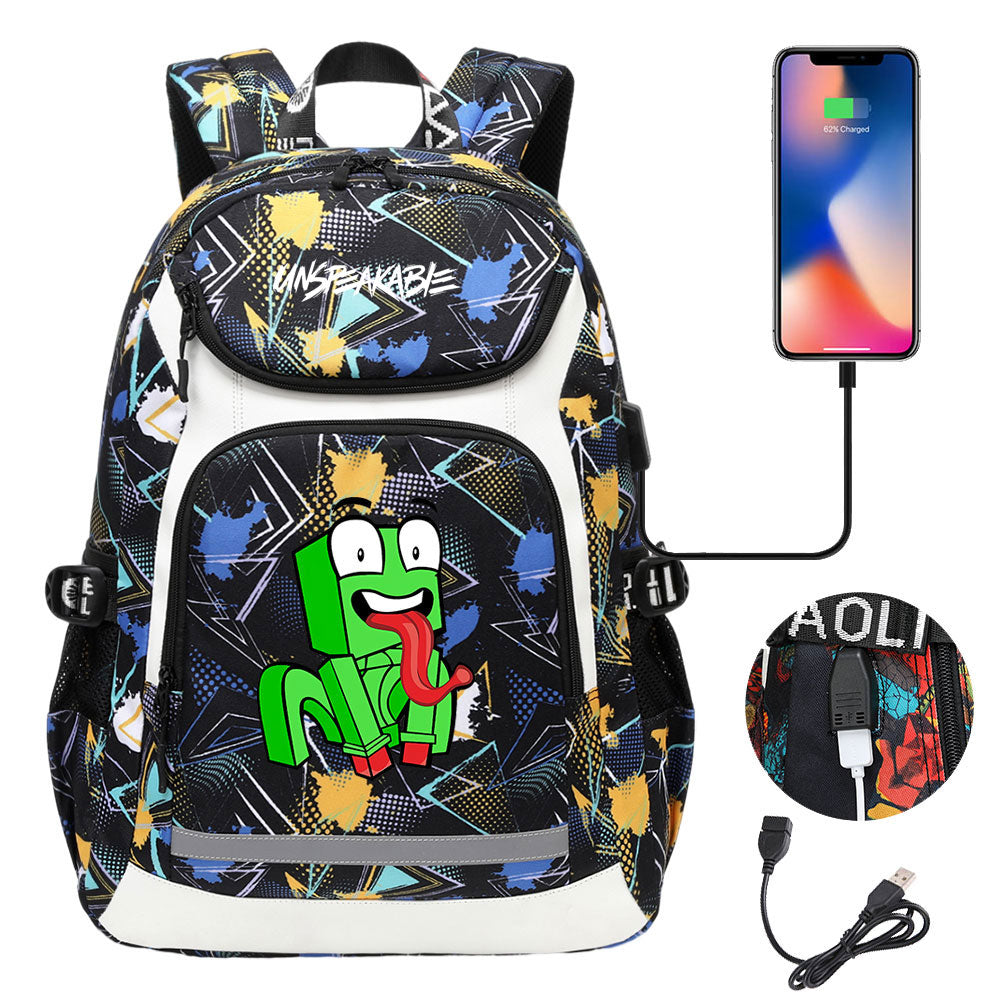 Unspeakable Gaming Backpack School Notebook Travel Bags With USB