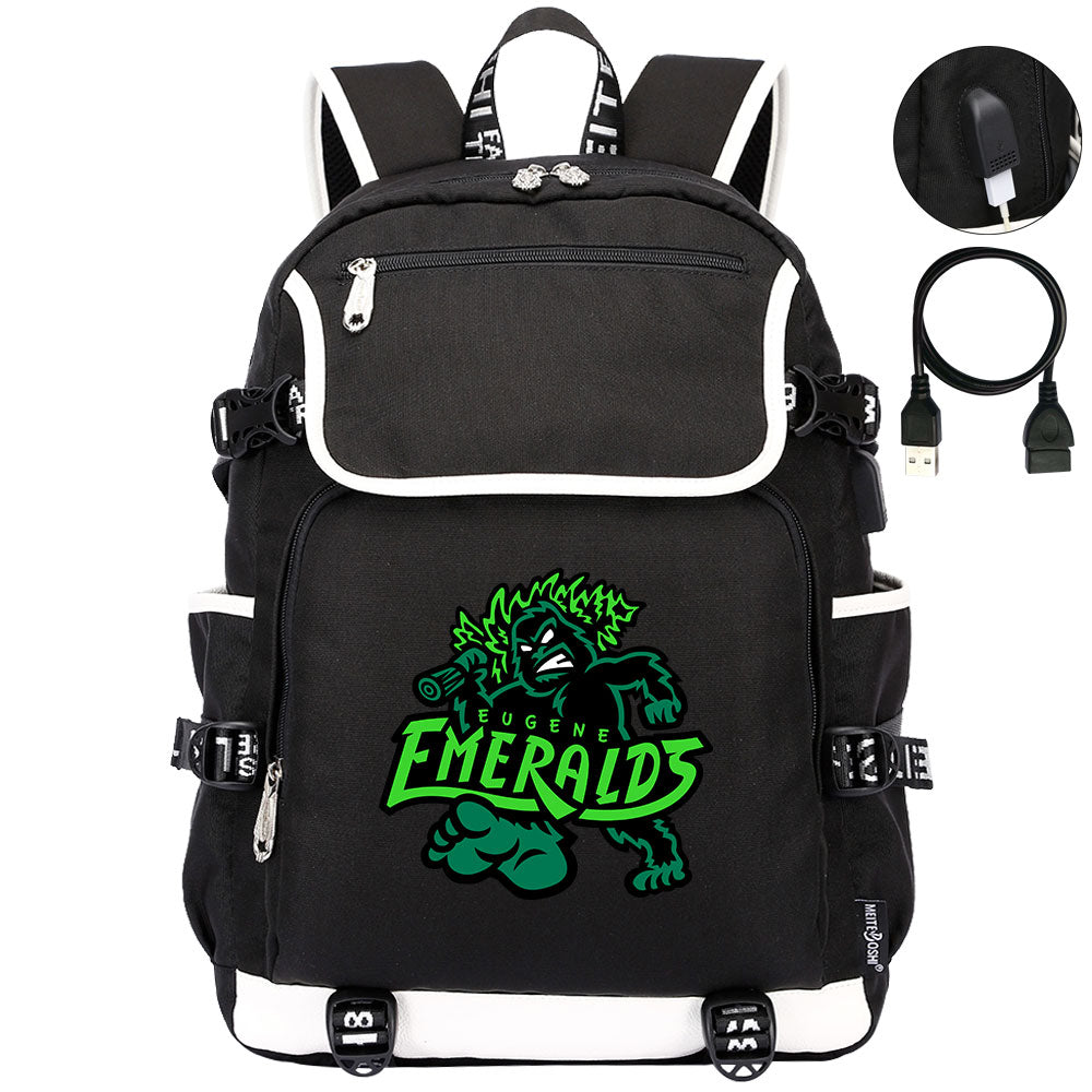 Eugene Emeralds Backpack School Notebook Travel Bags