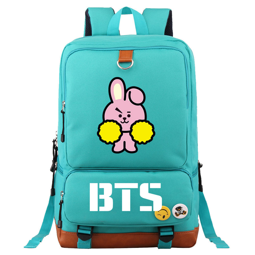 BTS Cooky Proof Backpack NoteBook Laptop School Bag