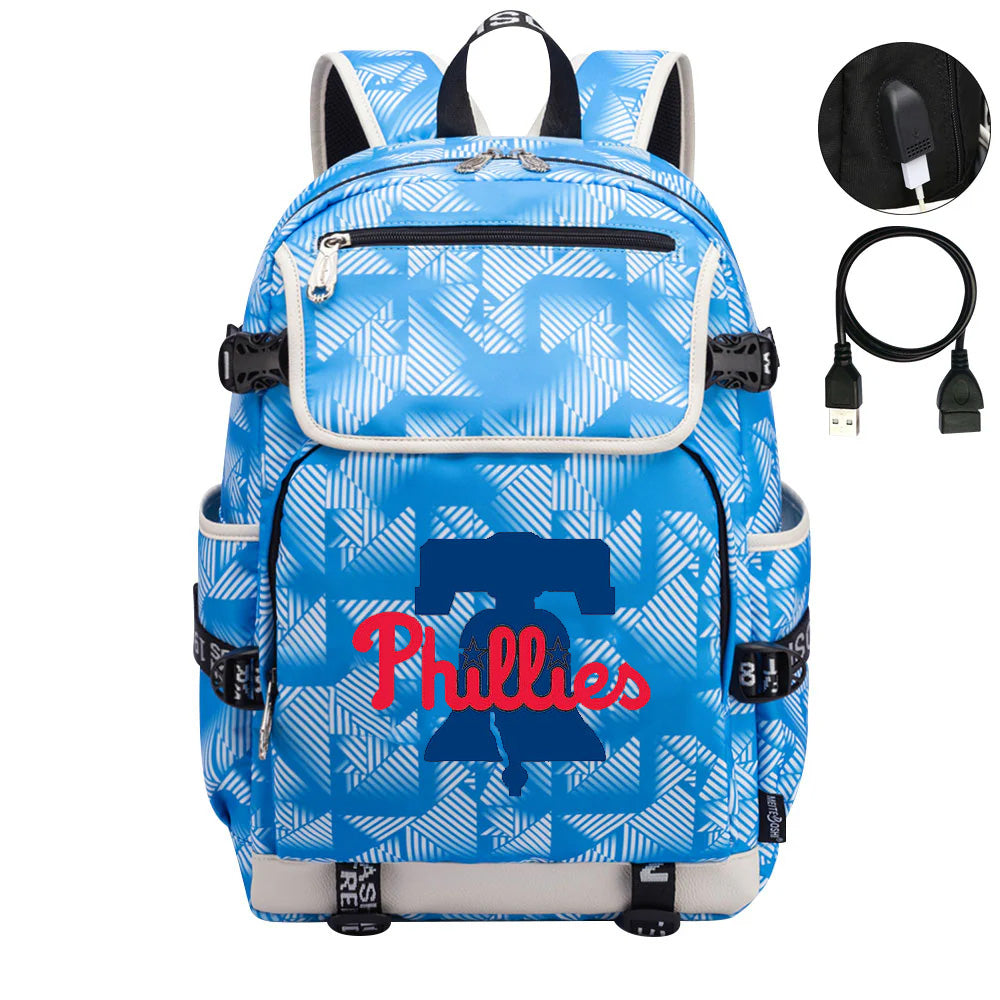 Philadelphia Phillies Backpack School Notebook Travel Bags