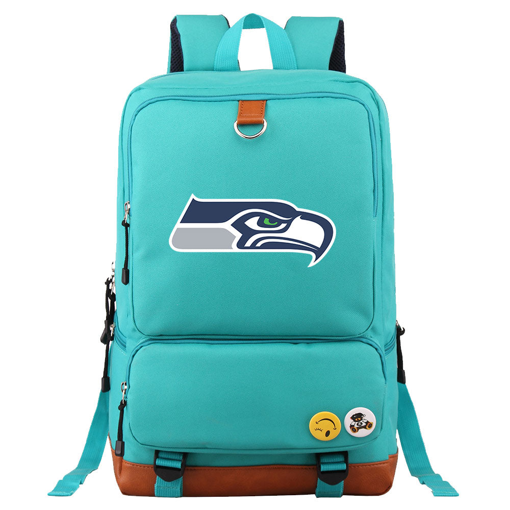 Seattle Seahawks Football Team Rugby Proof Backpack NoteBook Laptop School Bag