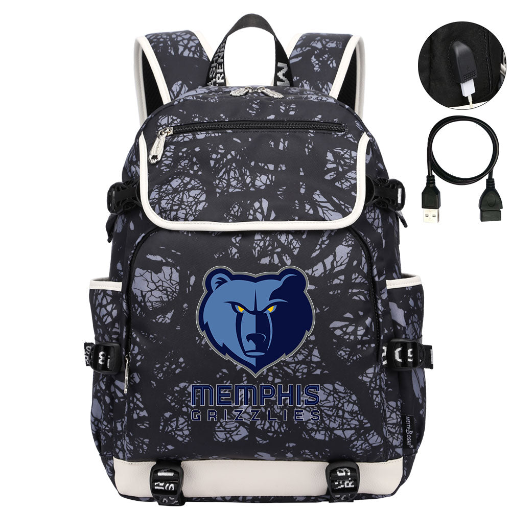 Memphis Grizzlies Backpack School Notebook Travel Bags