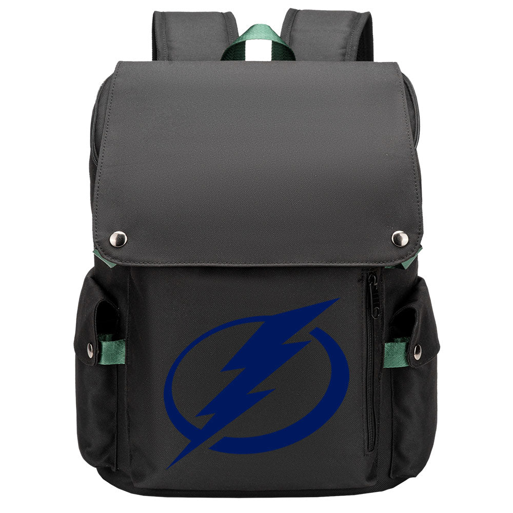 Tampa Bay Lightning Hockey Team School Backpack Oxford Laptop Bag