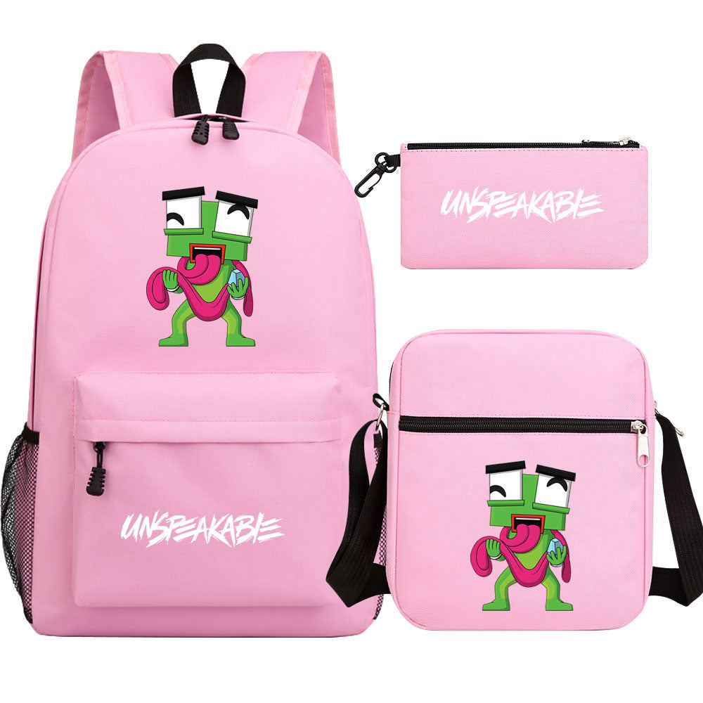 Unspeakable Game School Backpack Shoulder Bag Pencil Bags 3pcs Set