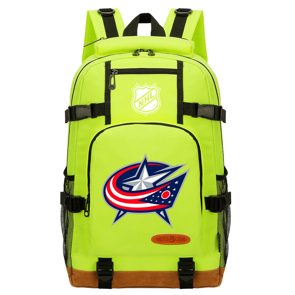 Columbus Blue Jackets Hockey League Waterproof Backpack School Notebook Travel Bag